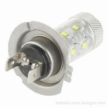 High-quality H7 60W White 12 Cree LED Fog Light for Vehicles, DC 12-30V